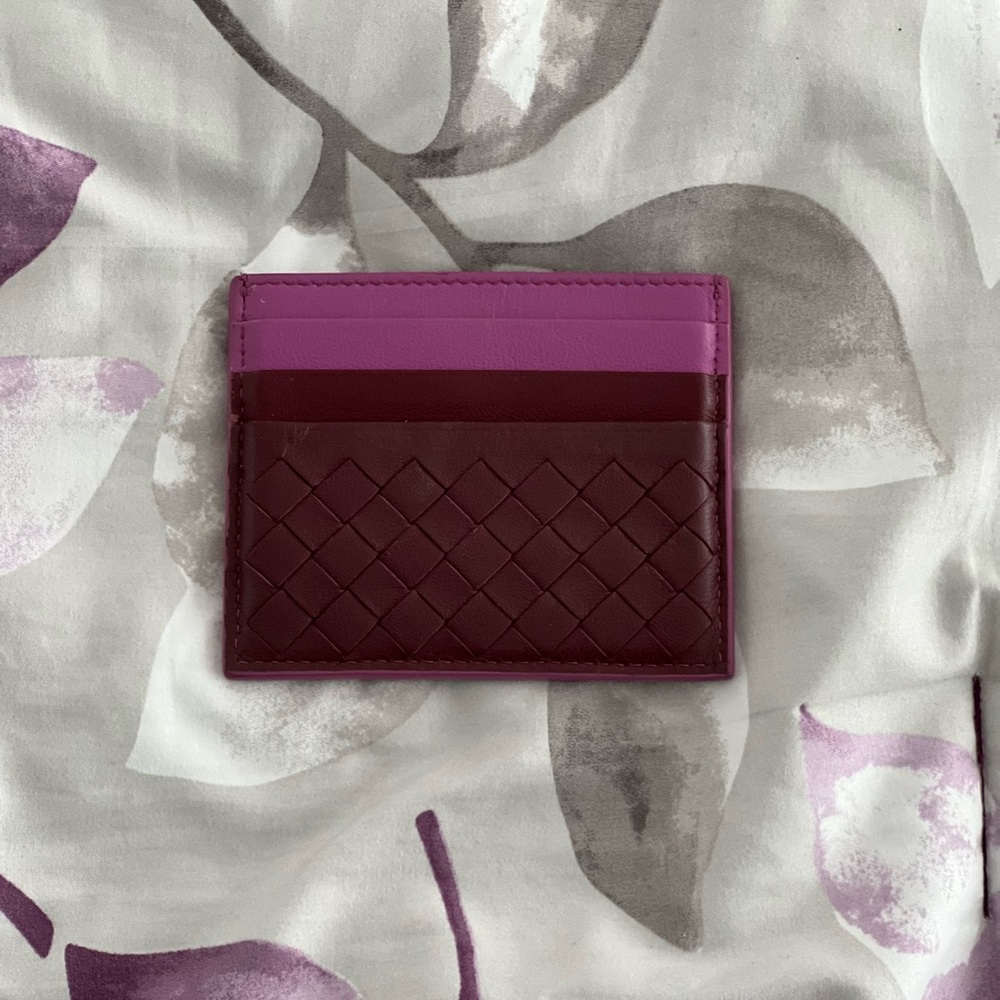Bottega Venetia Intrecciato color block card holder 🔥